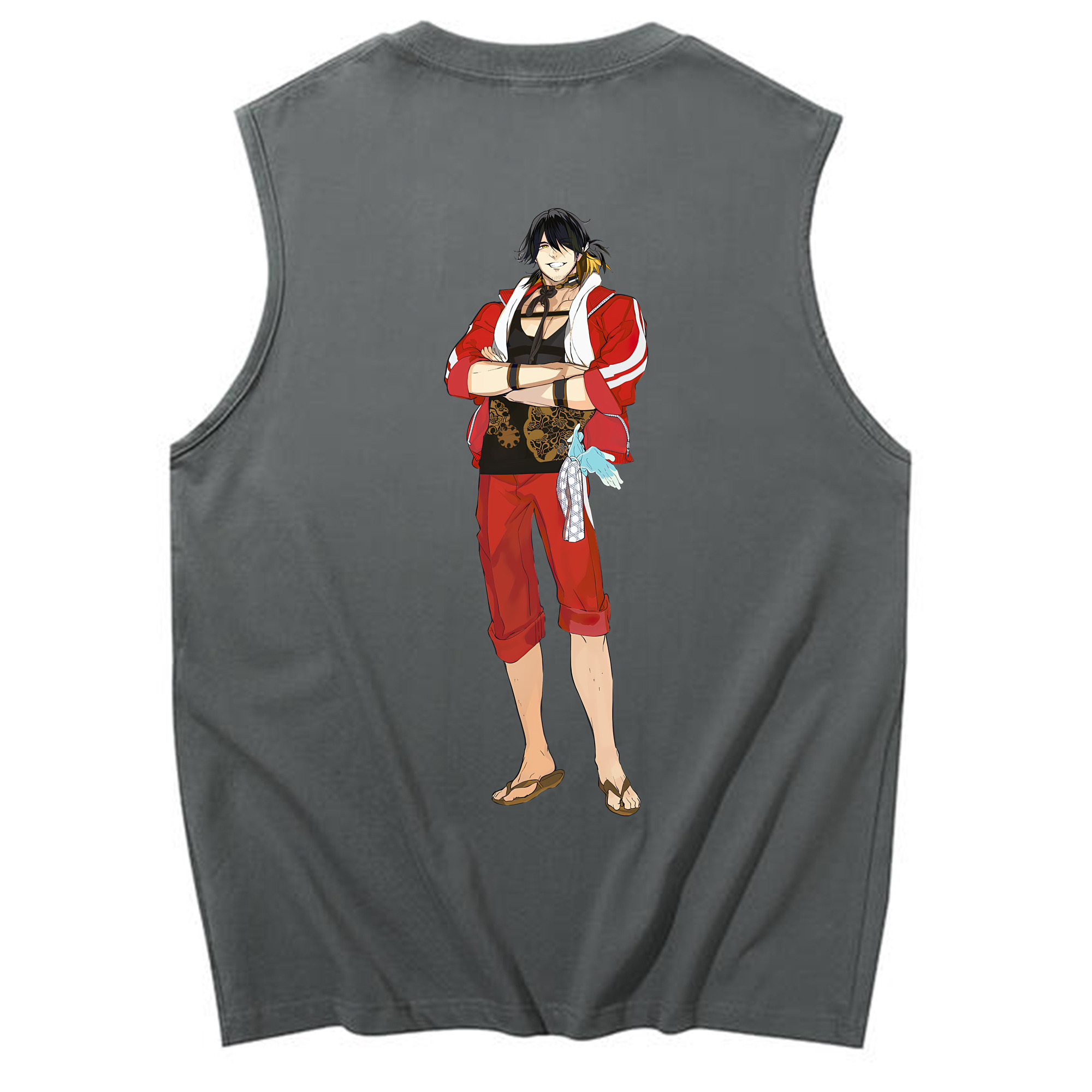 （画像用） 刀剣乱舞 Touken Ranbu コットン100％タンクトップ（背面プリント）